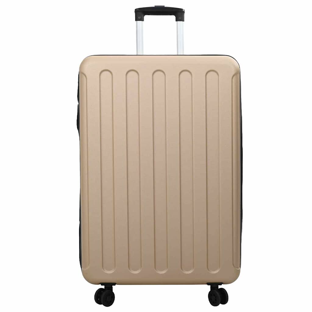 vidaXL Suitcase Folding Champagne 50 x 30 x 76 cm ABS Plastic - Beige
