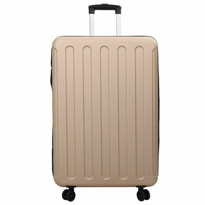 vidaXL Suitcase Folding Champagne 50 x 30 x 76 cm ABS Plastic - Beige
