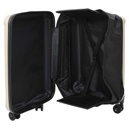 vidaXL Suitcase Folding Champagne 50 x 30 x 76 cm ABS Plastic - Beige