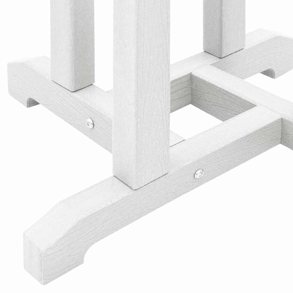 vidaXL Bar Table White 55 x 55 x 107 cm Polyethylene