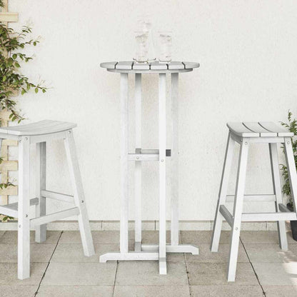 vidaXL Bar Table White 55 x 55 x 107 cm Polyethylene