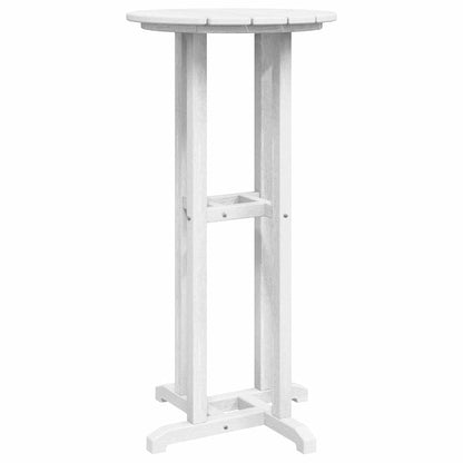 vidaXL Bar Table White 55 x 55 x 107 cm Polyethylene