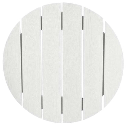vidaXL Bar Table White 55 x 55 x 107 cm Polyethylene