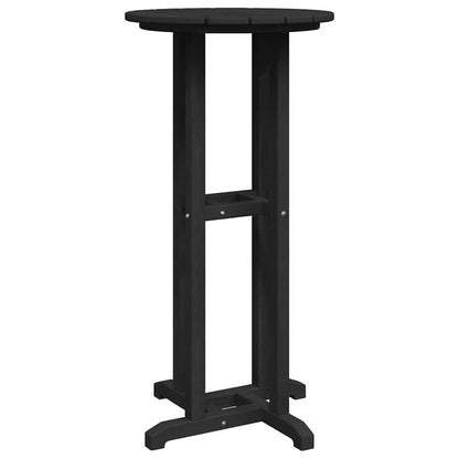 vidaXL Bar Table Black 55 x 55 x 107 cm Polyethylene