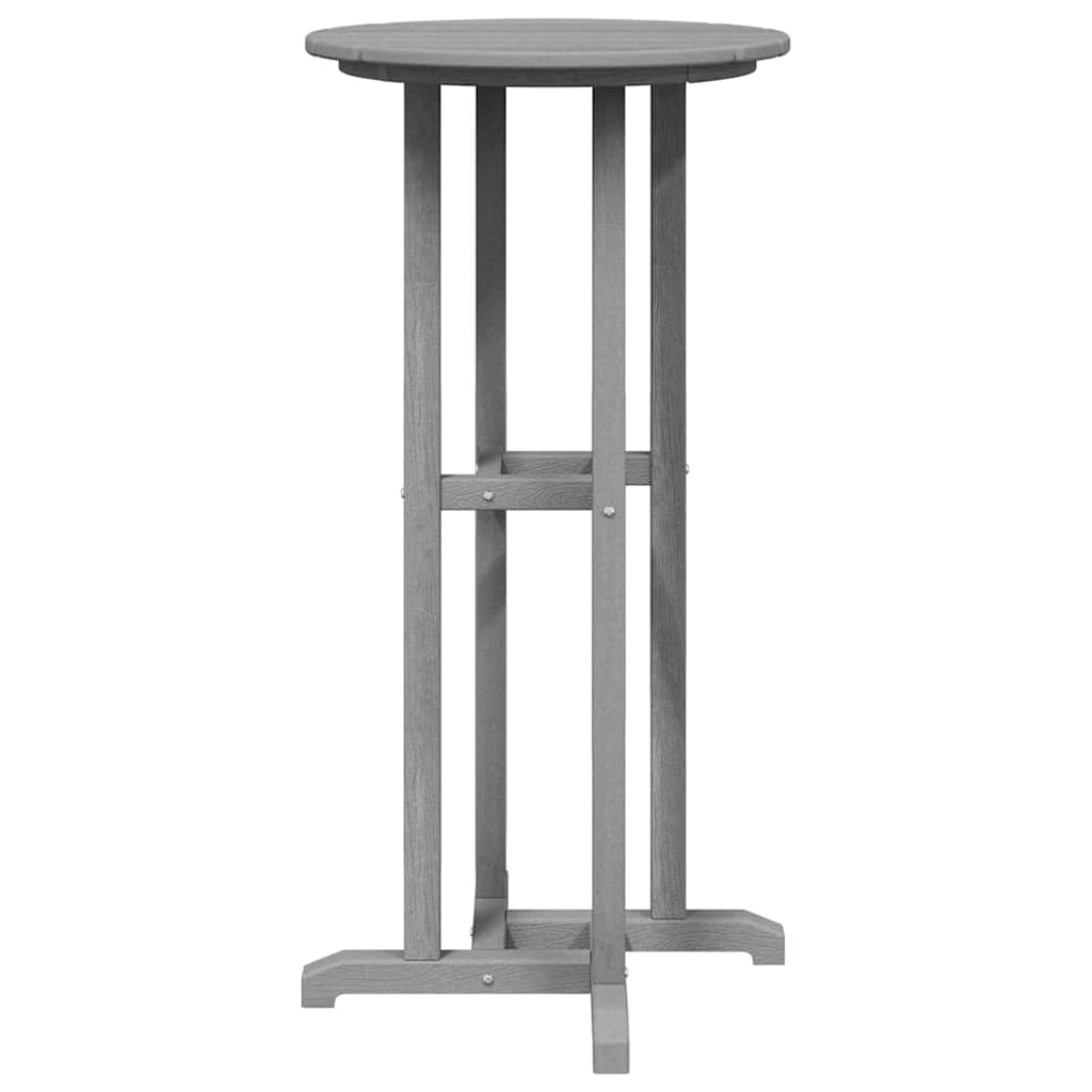 vidaXL Bar Table Light Grey 55 x 55 x 107 cm Polyethylene