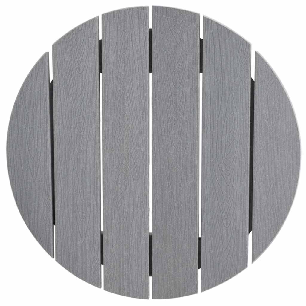 vidaXL Bar Table Light Grey 55 x 55 x 107 cm Polyethylene