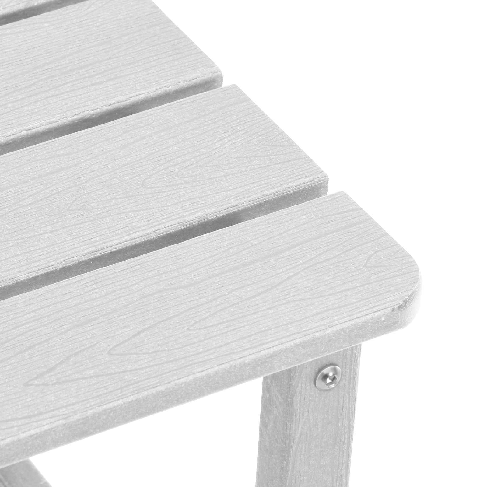 vidaXL Side Table White 38 x 38 x 46 cm Polyethylene