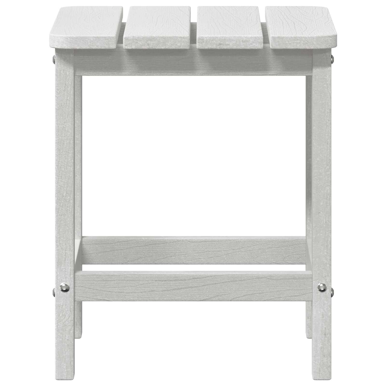 vidaXL Side Table White 38 x 38 x 46 cm Polyethylene