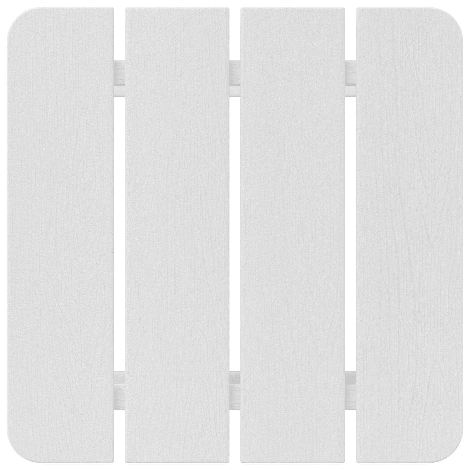 vidaXL Side Table White 38 x 38 x 46 cm Polyethylene