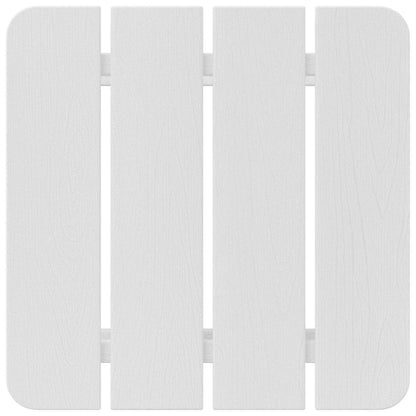 vidaXL Side Table White 38 x 38 x 46 cm Polyethylene