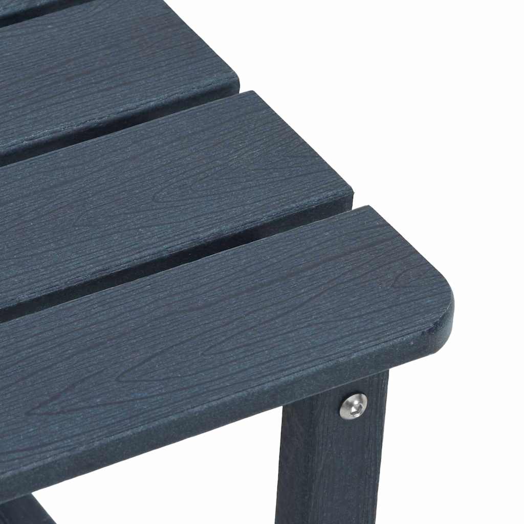 vidaXL Side Table Navy Blue 38 x 38 x 46 cm Polyethylene