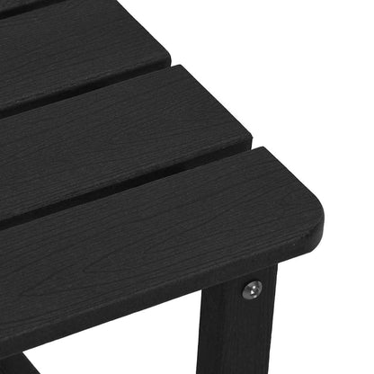 vidaXL Side Table Black 38 x 38 x 46 cm Polyethylene