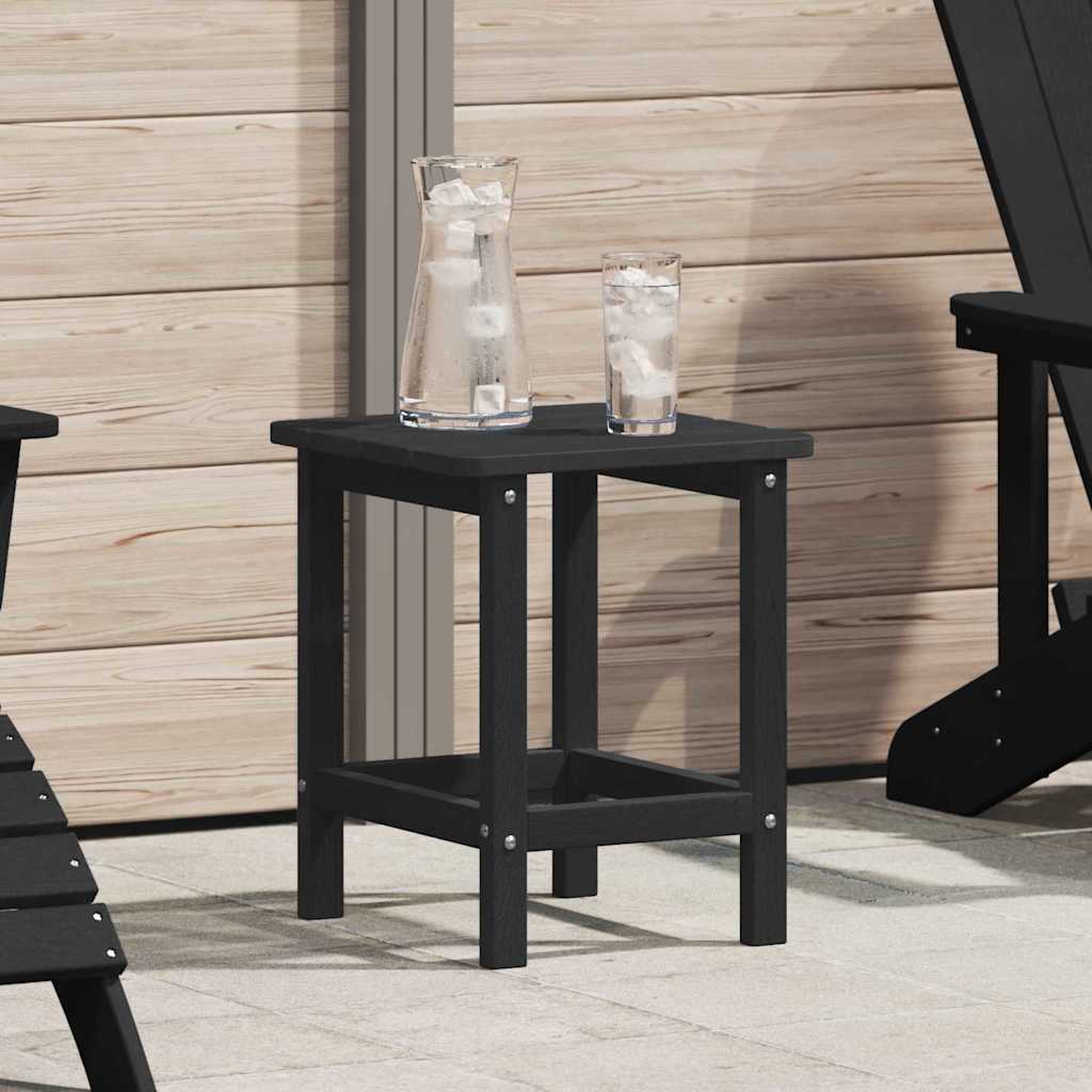vidaXL Side Table Black 38 x 38 x 46 cm Polyethylene