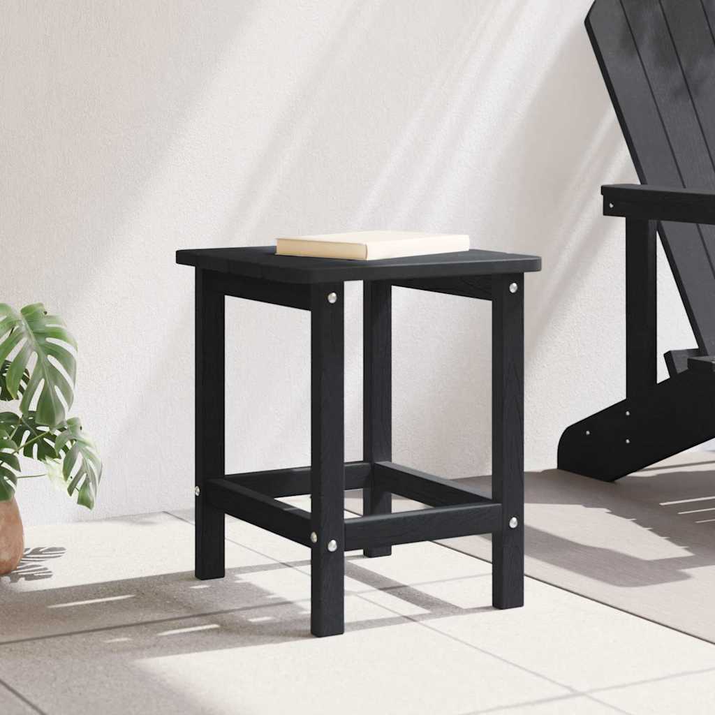 vidaXL Side Table Black 38 x 38 x 46 cm Polyethylene