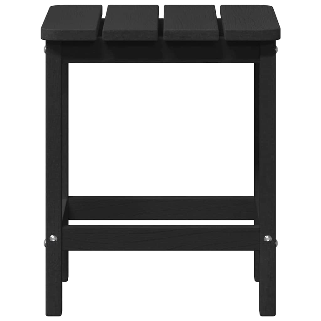 vidaXL Side Table Black 38 x 38 x 46 cm Polyethylene
