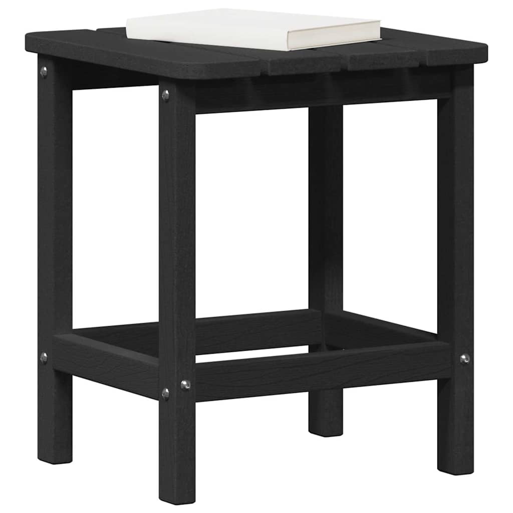 vidaXL Side Table Black 38 x 38 x 46 cm Polyethylene