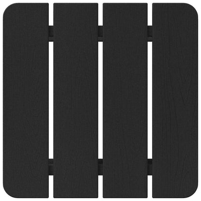 vidaXL Side Table Black 38 x 38 x 46 cm Polyethylene