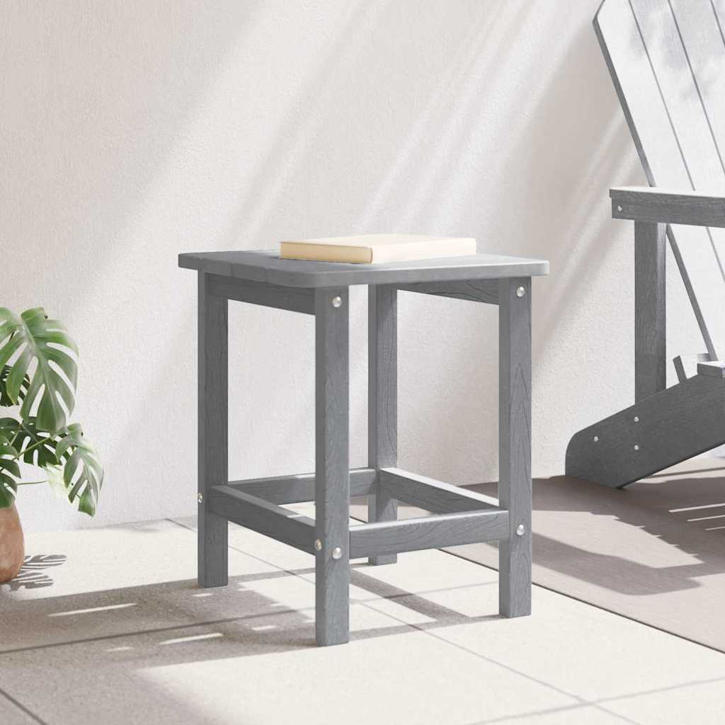 vidaXL Side Table Light Grey 38 x 38 x 46 cm Polyethylene