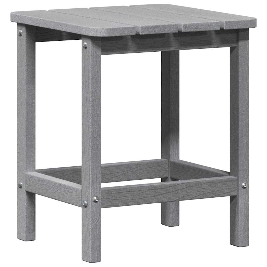 vidaXL Side Table Light Grey 38 x 38 x 46 cm Polyethylene