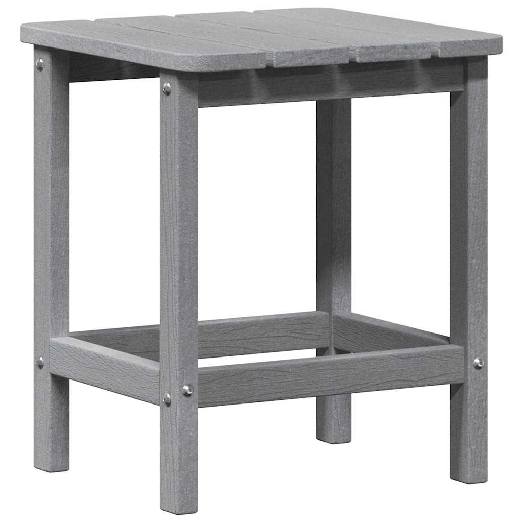 vidaXL Side Table Light Grey 38 x 38 x 46 cm Polyethylene