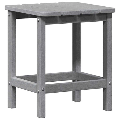 vidaXL Side Table Light Grey 38 x 38 x 46 cm Polyethylene