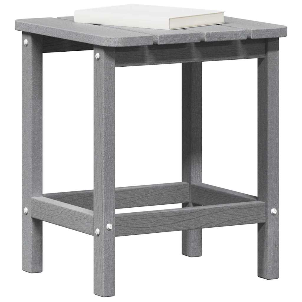 vidaXL Side Table Light Grey 38 x 38 x 46 cm Polyethylene