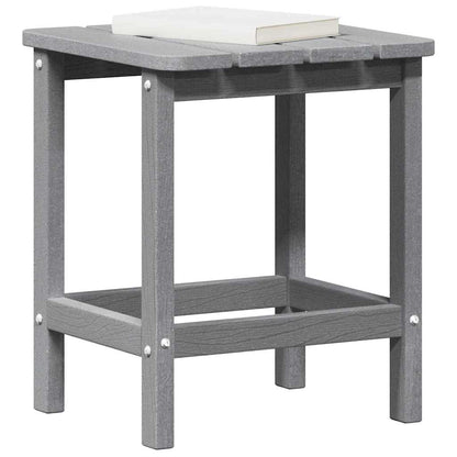 vidaXL Side Table Light Grey 38 x 38 x 46 cm Polyethylene