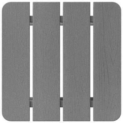 vidaXL Side Table Light Grey 38 x 38 x 46 cm Polyethylene