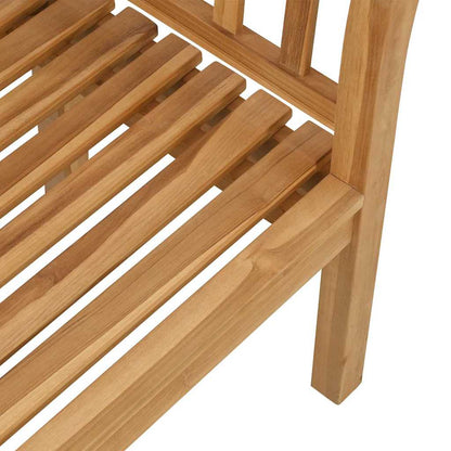vidaXL Bench Brown 120 x 53.5 x 85 cm Solid Teak wood
