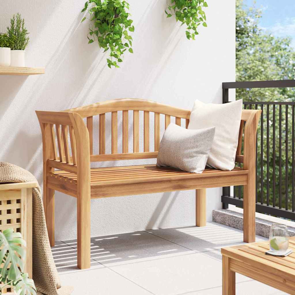 vidaXL Bench Brown 120 x 53.5 x 85 cm Solid Teak wood