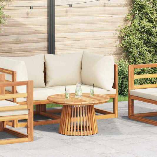 vidaXL Side Table Brown 70 x 70 x 40 cm Solid Teak Wood