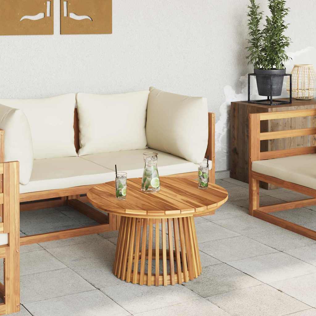 vidaXL Side Table Brown 70 x 70 x 40 cm Solid Teak Wood