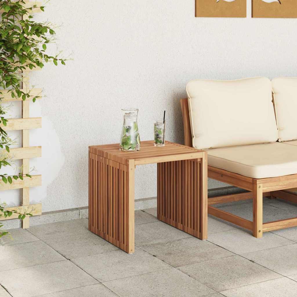 vidaXL Garden Side Table Brown 45 x 45.5 x 45.5 cm Solid Teak Wood