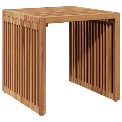 vidaXL Garden Side Table Brown 45 x 45.5 x 45.5 cm Solid Teak Wood