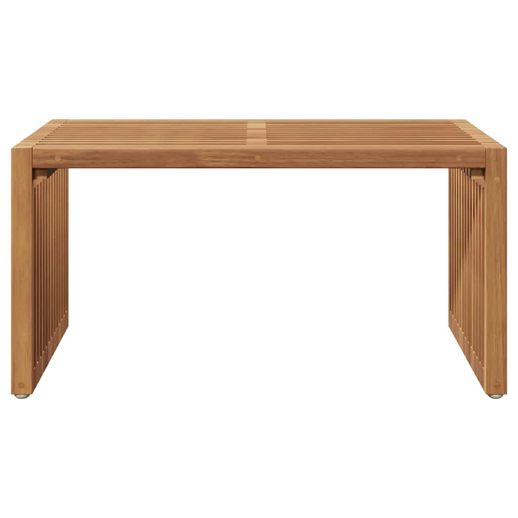 vidaXL Garden Side Table Brown 70 x 37.5 x 35.5 cm Solid Teak Wood