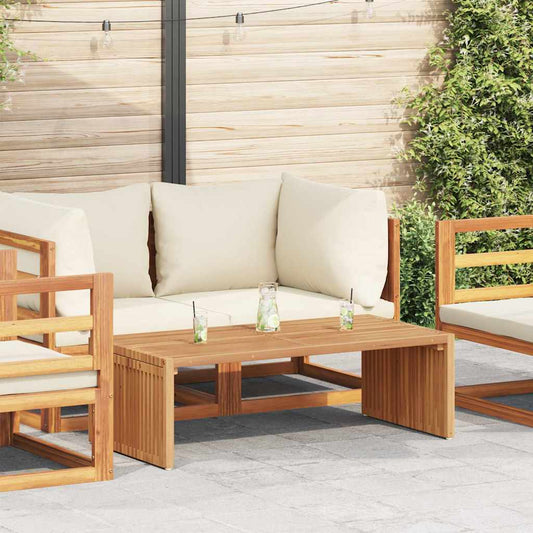 vidaXL Garden Side Table Brown 110 x 55 x 35.5 cm Solid Teak Wood