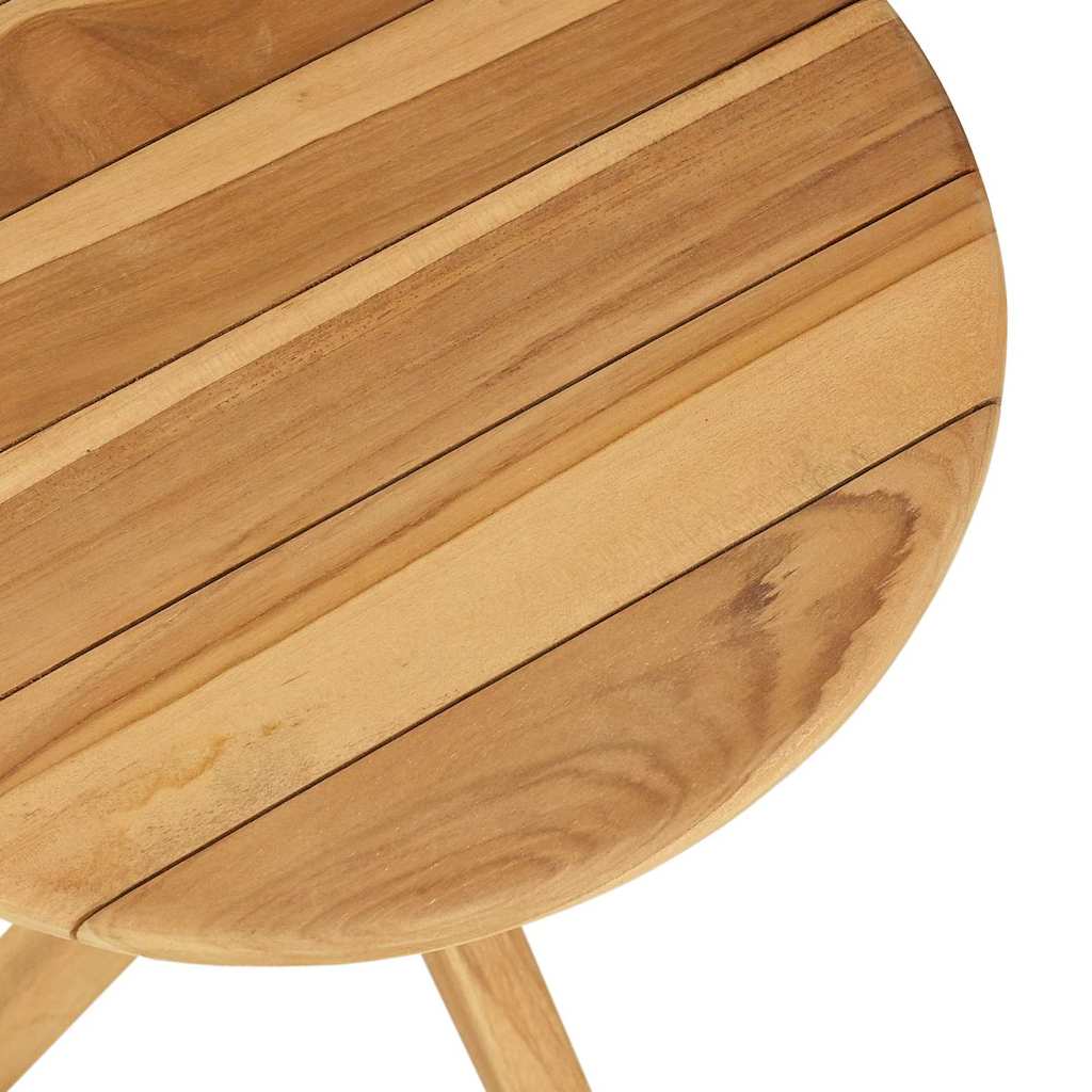vidaXL Side Table Brown 40 x 40 x 41 cm Solid Teak Wood