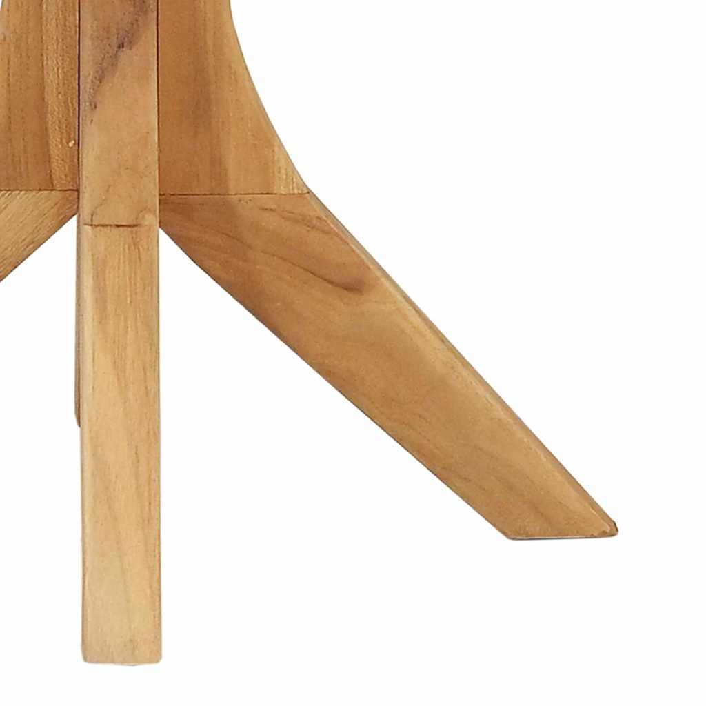 vidaXL Side Table Brown 40 x 40 x 41 cm Solid Teak Wood