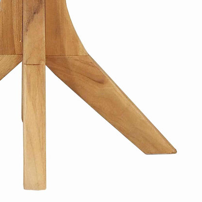 vidaXL Side Table Brown 40 x 40 x 41 cm Solid Teak Wood