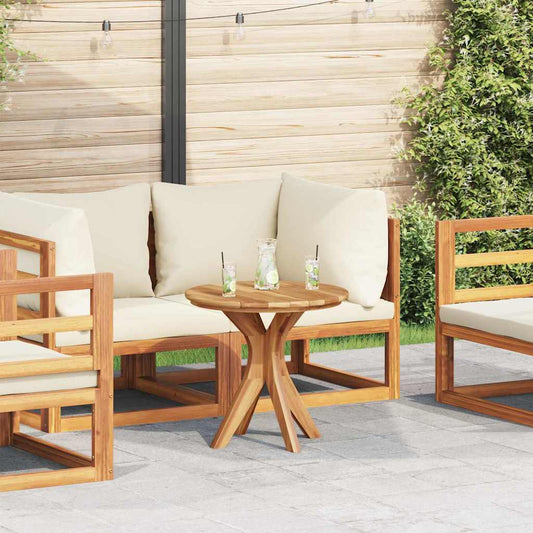 vidaXL Side Table Brown 55 x 55 x 51 cm Solid Teak Wood