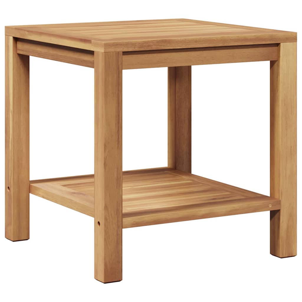 vidaXL Coffee Table with Storage Brown 45 x 45 x 45 cm Solid Teak Wood