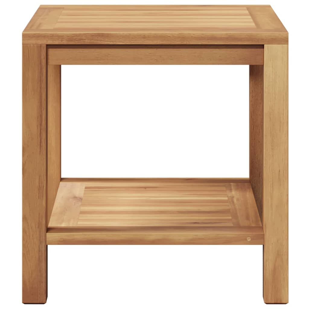 vidaXL Coffee Table with Storage Brown 45 x 45 x 45 cm Solid Teak Wood