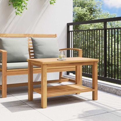 vidaXL Coffee Table with Storage Brown 70 x 40 x 45 cm Solid Teak Wood