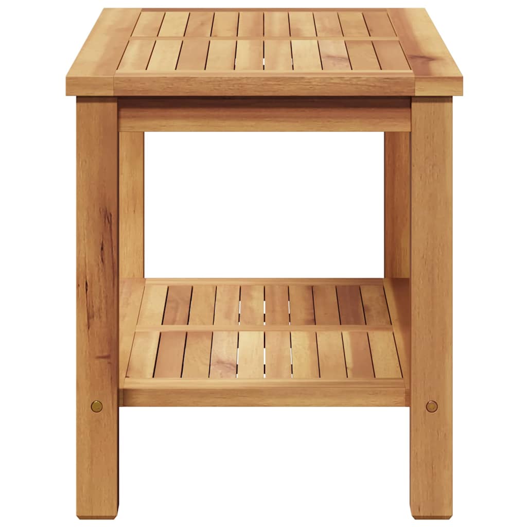 vidaXL Coffee Table with Storage Brown 70 x 40 x 45 cm Solid Teak Wood