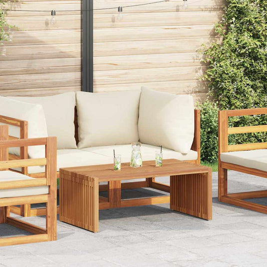 vidaXL Garden Side Table Brown 90 x 50 x 36 cm Solid Teak Wood