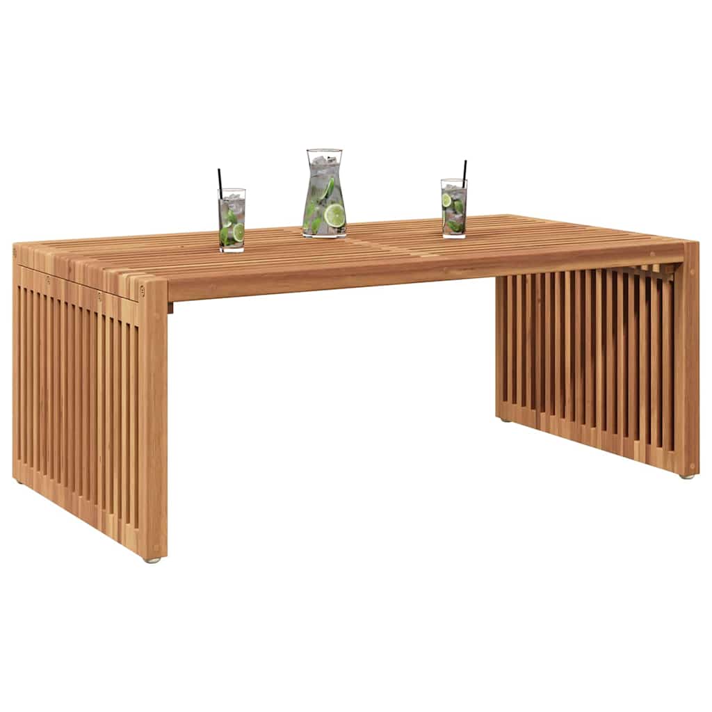 vidaXL Garden Side Table Brown 90 x 50 x 36 cm Solid Teak Wood