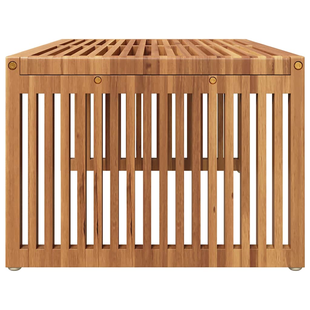 vidaXL Garden Side Table Brown 90 x 50 x 36 cm Solid Teak Wood