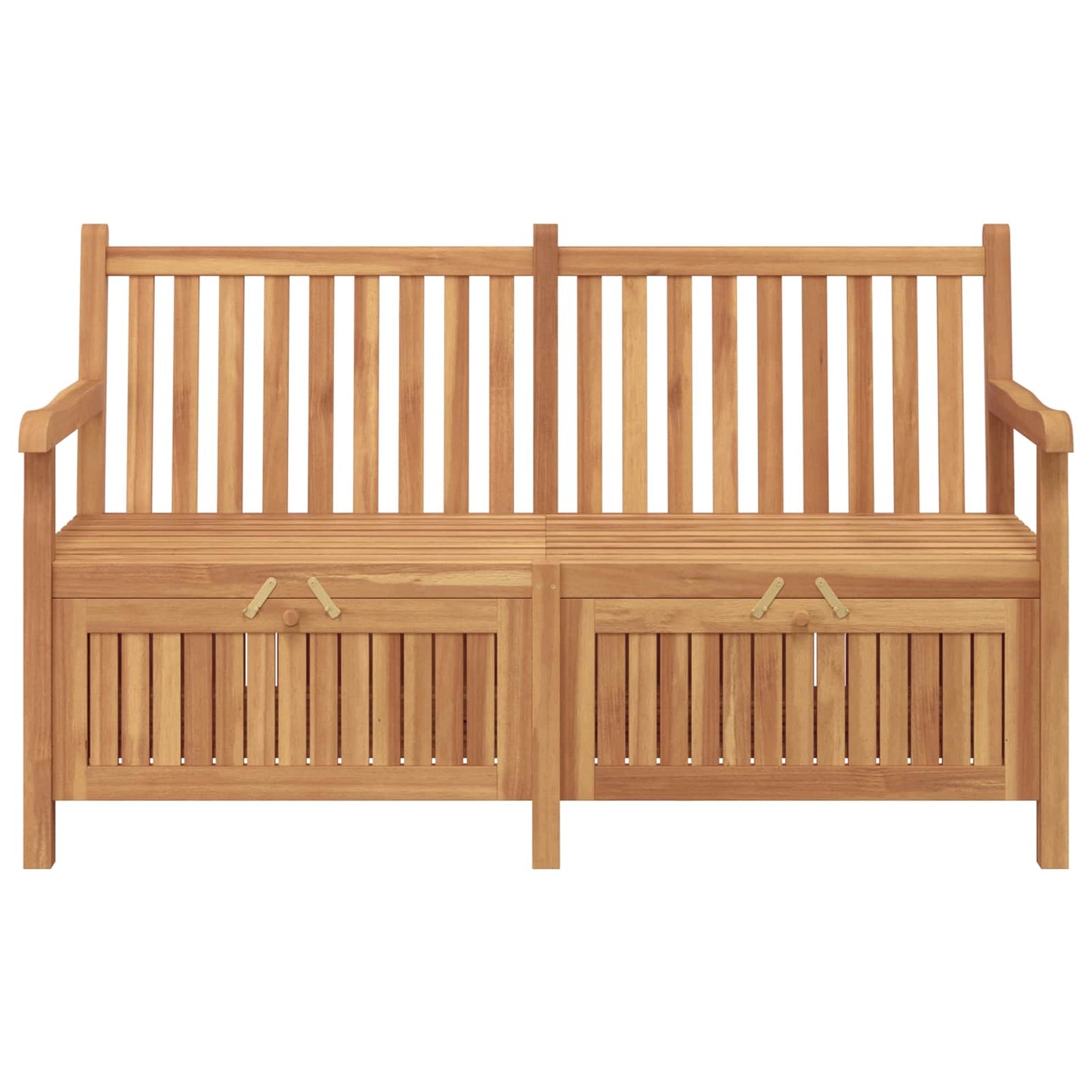 vidaXL Garden Bench with Storage 150 x 60 x 90 cm Solid Teak Wood - Brown