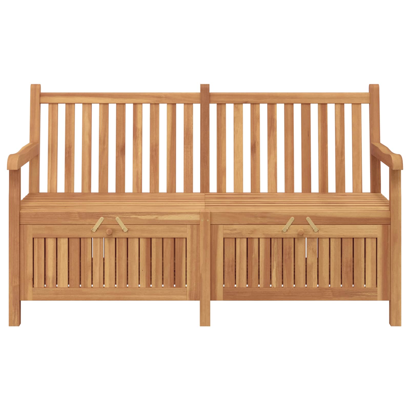vidaXL Garden Bench with Storage 150 x 60 x 90 cm Solid Teak Wood - Brown