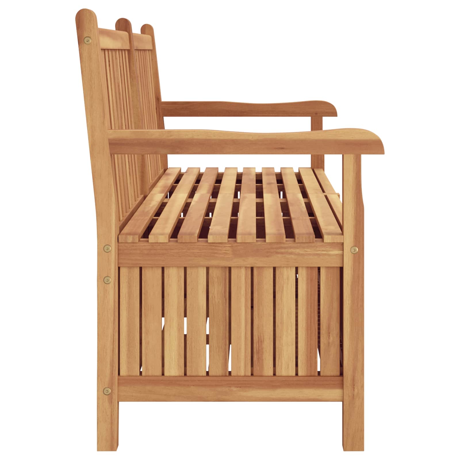 vidaXL Garden Bench with Storage 150 x 60 x 90 cm Solid Teak Wood - Brown